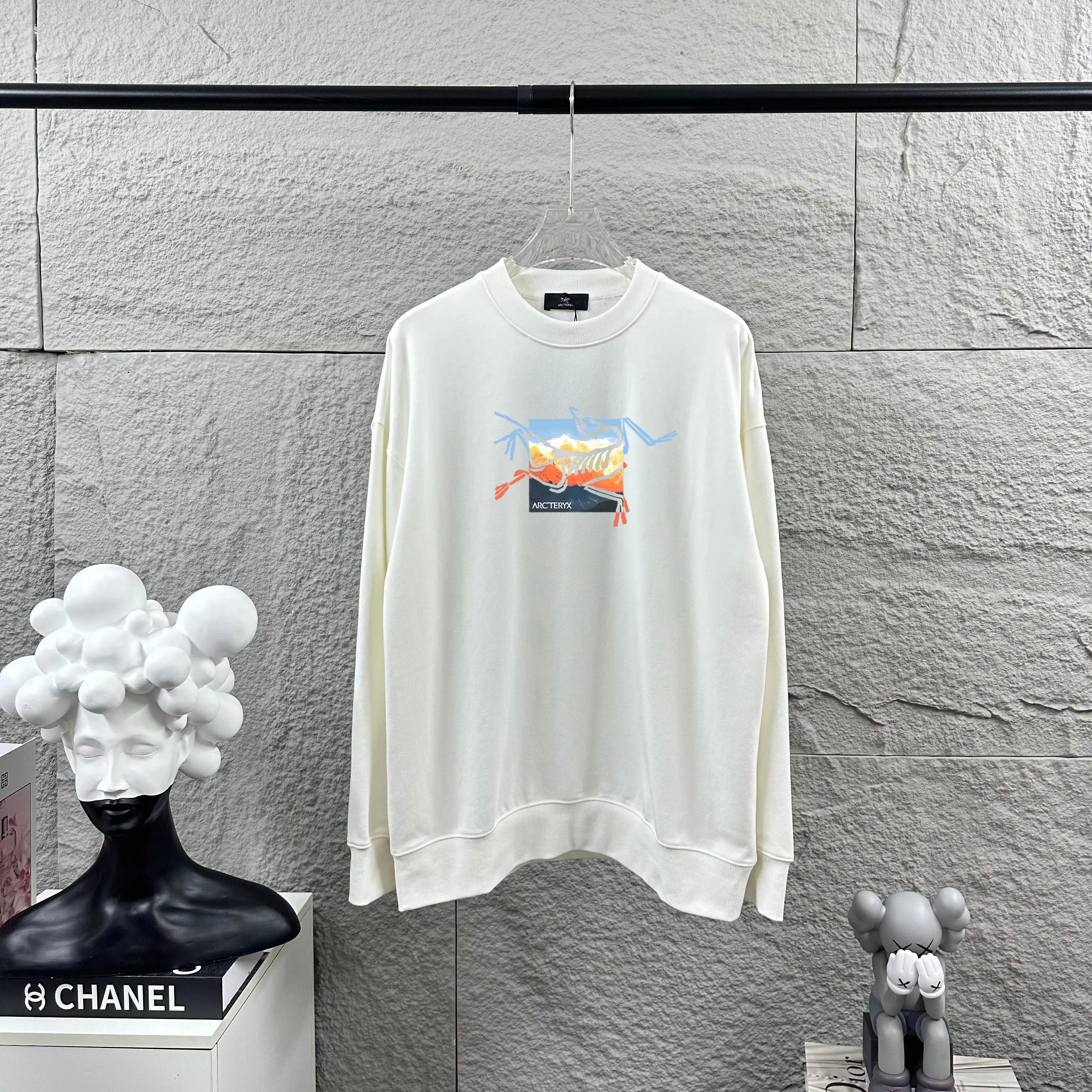 ARC'TERYX* *2025 New Arrival Classic logo Same Style Size： S （90-130 ） M （120-150 ） L （140-165 ） XL （160-180 ） XXL （180 ） ：Black White